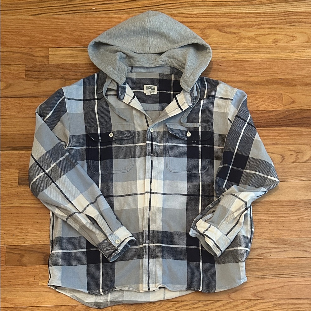 AE Men’s Hooded Flannel Shirt